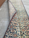 2'4 x 19' Long Vintage Runner - Blue Parakeet Rugs