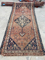 3'3 x 7'3 Antique Worn Persian rug #2439ML / 3x7 Vintage Persian rug - Blue Parakeet Rugs