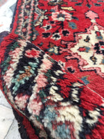 2'2 x 3'1 Persian Sarouk Mat Rug - Blue Parakeet Rugs