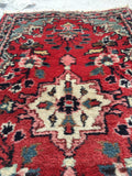 2'2 x 3'1 Persian Sarouk Mat Rug - Blue Parakeet Rugs