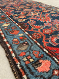 2'7 x 9'7 Antique skinny Malayer runner #2154 / 3x10 Vintage Runner - Blue Parakeet Rugs