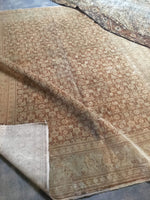 6'3 x 8' antique Persian Tabriz rug - Blue Parakeet Rugs