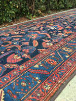 3'4 x 13'1 Antique Runner / Runner / Rug Runner / Vintage Runner - Blue Parakeet Rugs