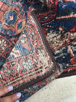 3'4 x 13'1 Antique Runner / Runner / Rug Runner / Vintage Runner - Blue Parakeet Rugs