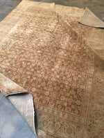 6'3 x 8' antique Persian Tabriz rug - Blue Parakeet Rugs