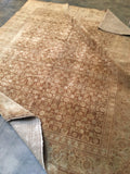 6'3 x 8' antique Persian Tabriz rug - Blue Parakeet Rugs