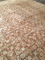 6'3 x 8' antique Persian Tabriz rug - Blue Parakeet Rugs