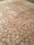 6'3 x 8' antique Persian Tabriz rug - Blue Parakeet Rugs