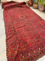6x12 Red Vintage Tribal Rug