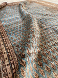 6'9 x 10'7 Vintage plush & blue rug #1977ML / 7x11 Vintage rug - Blue Parakeet Rugs
