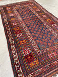 5'8 x 10' Antique Persian Shiraz rug #2329 - Blue Parakeet Rugs