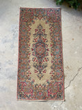 2x4 Antique Persian Kerman Rug #2684 - Blue Parakeet Rugs