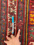 5'8 x 10' Antique Persian Shiraz rug #2329 - Blue Parakeet Rugs