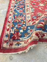 6 x 8'2 Antique 1920s Kerman rug (#791) - Blue Parakeet Rugs