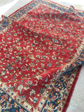 6 x 8'2 Antique 1920s Kerman rug (#791) - Blue Parakeet Rugs