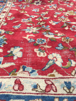 6 x 8'2 Antique 1920s Kerman rug (#791) - Blue Parakeet Rugs