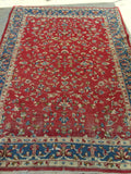 6 x 8'2 Antique 1920s Kerman rug (#791) - Blue Parakeet Rugs
