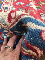 6 x 8'2 Antique 1920s Kerman rug (#791) - Blue Parakeet Rugs