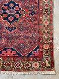 5 x 6'5 Antique Persian Kurdish Rug #2687 - Blue Parakeet Rugs