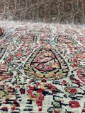 4'1 x 5'10 Antique Persian Senneh rug #2588 / 4x6 Vintage rug - Blue Parakeet Rugs