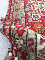 2'2 x 3'10 Antique Scatter Rug / Small Antique Rug (#795) - Blue Parakeet Rugs