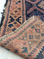 2'8 x 4'4 Antique Baluch Rug (#794) - Blue Parakeet Rugs