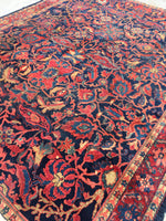 8'9 x 10'6 antique Persian Sultanabad Mahal (#616) - Blue Parakeet Rugs