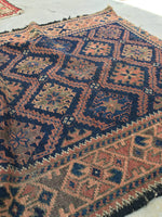 2'8 x 4'4 Antique Baluch Rug (#794) - Blue Parakeet Rugs