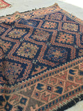 2'8 x 4'4 Antique Baluch Rug (#794) - Blue Parakeet Rugs