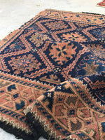 2'8 x 4'4 Antique Baluch Rug (#794) - Blue Parakeet Rugs