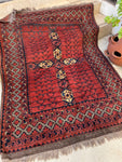 4x6 Vintage Afghani Rug 