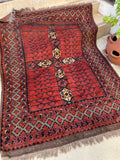 4x6 Vintage Afghani Rug 