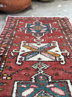 2' x 3' Gharajeh Heriz scatter rug (#796) - Blue Parakeet Rugs