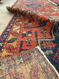 3'1 x 10'10 Antique NW Persian Runner #2334 - Blue Parakeet Rugs
