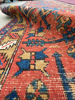 3'1 x 10'10 Antique NW Persian Runner #2334 - Blue Parakeet Rugs
