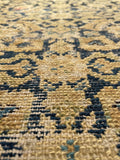 3'1 x 11'6 Antique Malayer runner #2159 / 3x12 Vintage Runner - Blue Parakeet Rugs