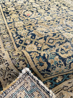 3'1 x 11'6 Antique Malayer runner #2159 / 3x12 Vintage Runner - Blue Parakeet Rugs