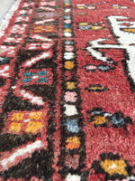 2' x 3' Gharajeh Heriz scatter rug (#796) - Blue Parakeet Rugs