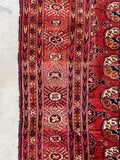 3’10 X 5’10 Antique Turkoman Rug #1833 / Small Vintage Rug / 4x6 Vintage Rug - Blue Parakeet Rugs