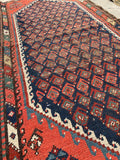 2'5 x 5'6 Antique paisley Shiraz rug #2160 / 3x6 Vintage Rug - Blue Parakeet Rugs