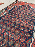 2'5 x 5'6 Antique paisley Shiraz rug #2160 / 3x6 Vintage Rug - Blue Parakeet Rugs