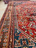 5’7 X 8’2 Antique tribal 1920s rug #1836 / Large Vintage Rug / 6x8 Vintage Rug - Blue Parakeet Rugs
