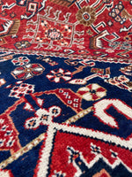 5’7 X 8’2 Antique tribal 1920s rug #1836 / Large Vintage Rug / 6x8 Vintage Rug - Blue Parakeet Rugs