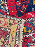 3'3 x 7'8 Antique Tribal Persian rug #2338 - Blue Parakeet Rugs