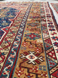 5' x 6'7 Antique Persian rug #2341 - Blue Parakeet Rugs
