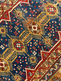 5' x 6'7 Antique Persian rug #2341 - Blue Parakeet Rugs