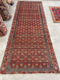 3'5 x 8'10 Antique Persian Malayer runner #2342 - Blue Parakeet Rugs