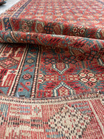 3'5 x 8'10 Antique Persian Malayer runner #2342 - Blue Parakeet Rugs