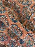 4'6 x 8' Antique Persian Kurdish rug #2169 / 5x8 Vintage Rug - Blue Parakeet Rugs