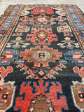 3'2 x 5'10 Antique Malayer rug #2168 / 3x6 Vintage Rug - Blue Parakeet Rugs